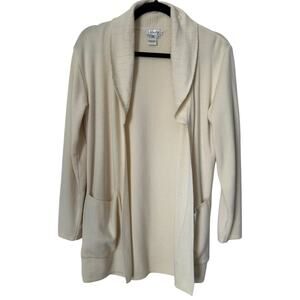 Blushe Impressions Sweater Size M Merino‎ Wool Blend Open Long Sleeve Cardigan